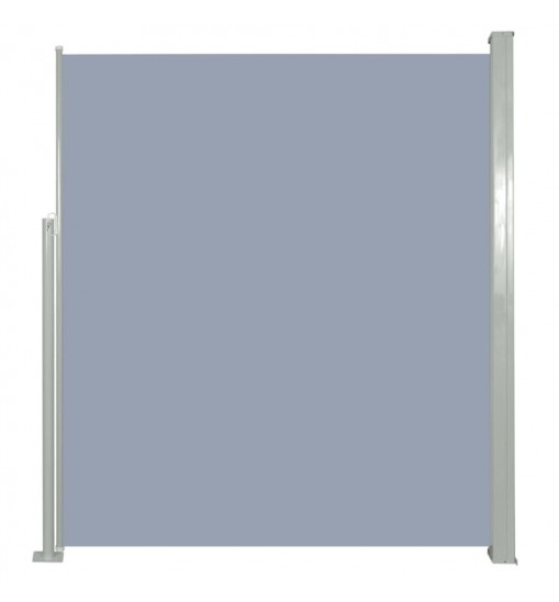 Patio Retractable Side Awning 63"x118" Gray