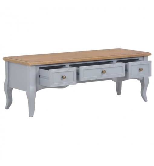 TV Cabinet Gray 39.4"x13.8"x13.8" Wood