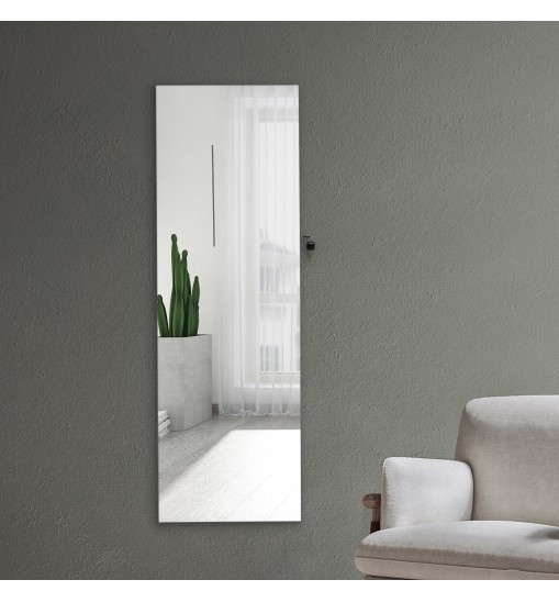 Fashion Simple Jewelry Storage Mirror Cabinet With LED Lights Can Be Hung On The Door Or Wall