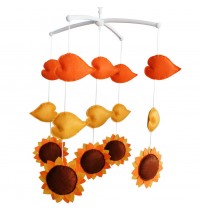 Sunflower Baby Hanging Toy Musical Crib Mobile