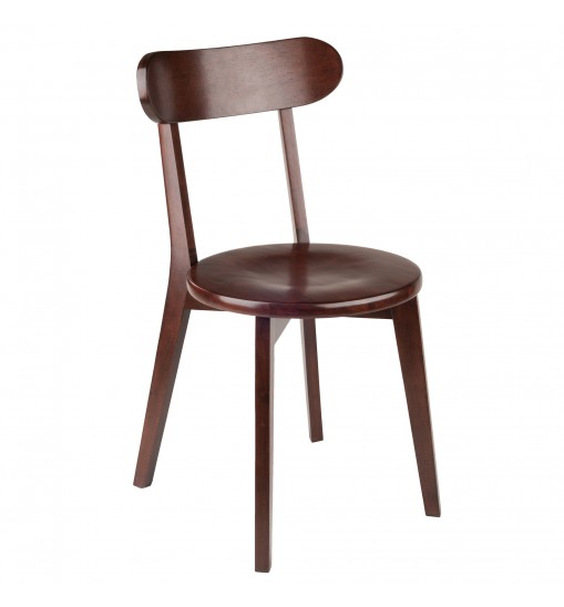 Pauline 2-Pc H-Leg Chair Set; Walnut