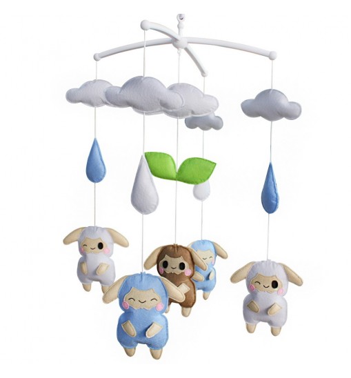 Bar Bar Sheep Baby Hanging Toy Musical Crib Mobile