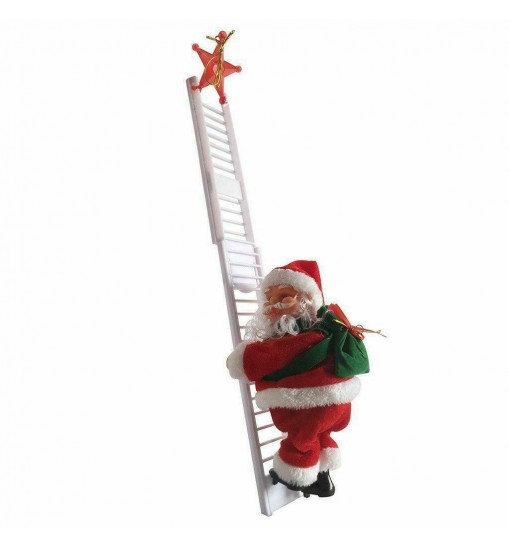 New Year Christmas Music Santa Claus Electric Climbing Xmas Tree Decor Ornament