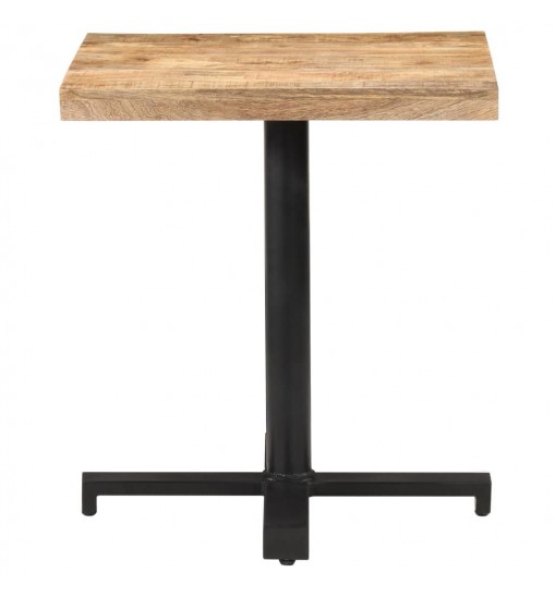 Bistro Table Square 27.6"x27.6"x29.5" Rough Mango Wood