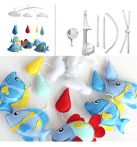 [Aquarium fish] Infant Musical Mobile, Nursery Mobile, Baby Mobile