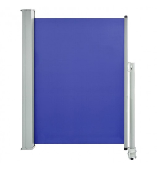 Patio Retractable Side Awning 39.4"x118.1" Blue