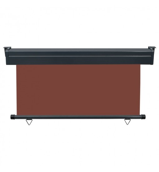 Balcony Side Awning 55.1"x98.4" Brown