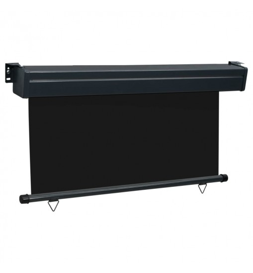 Balcony Side Awning 55.1"x98.4" Black