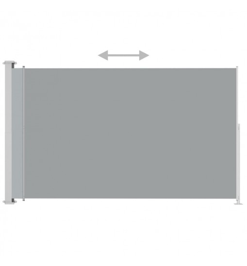 Patio Retractable Side Awning 70.9"x118.1" Gray