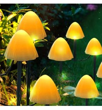 LED Outdoor Solar Garden Lights Waterproof Mushroom String Lawn Lamps Cute Fairy Light Landscape Lamp Path Yard Lawn Patio Decor