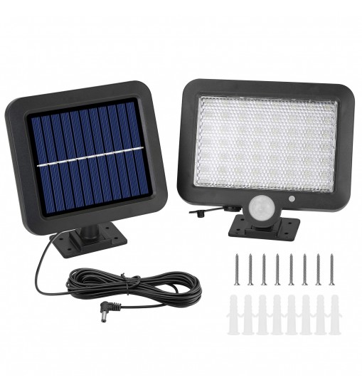 56 LEDs Outdoor Solar Security Light Flood Light Wall Solar Lamp Motion Sensor Solar Light LED Garden Path Garage Light