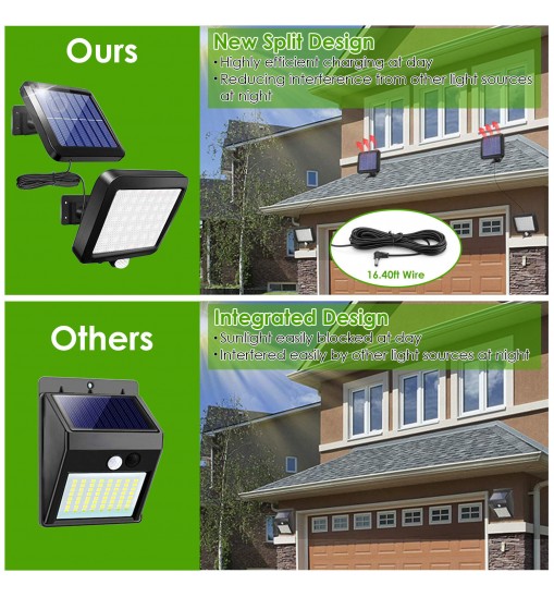 56 LEDs Outdoor Solar Security Light Flood Light Wall Solar Lamp Motion Sensor Solar Light LED Garden Path Garage Light