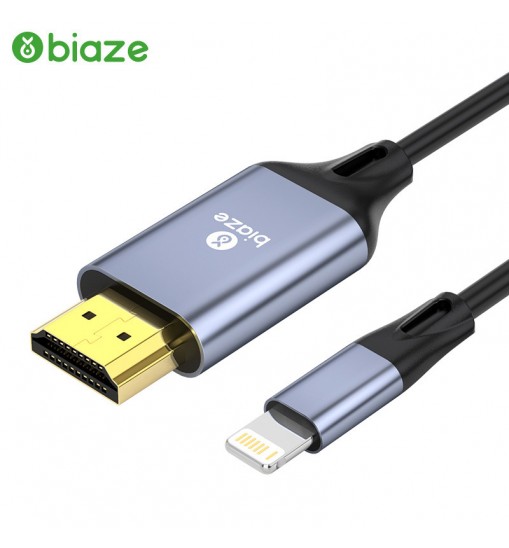 BIAZE Lightning To HDMI Adapter Cable 6.6ft