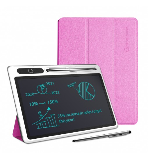 10 Inch LCD Note Book ; LCD Writing Tablet With Leather Protective Case; Electronic Drawing Board For Digital Handwriting Pad Doodle Board; School Or Office; Black