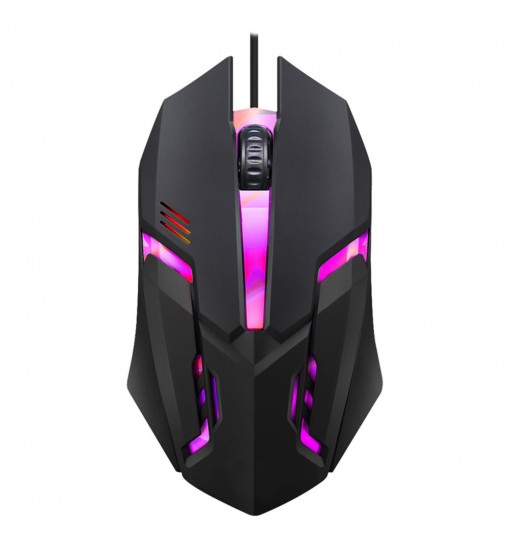 New S1 Gaming Mouse 7 Colors LED Backlight Ergonomics USB Wired Gamer Mouse Flank Cable Optical Mice Gaming Mouse