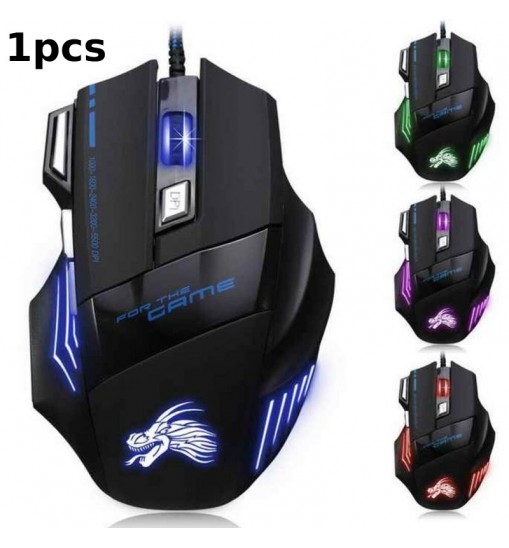 3200DPI LED Backlit Professional 6D USB Wired Gaming Game Mouse Computer PC Game Mice Laptop Pro Gamer Mice for PC Laptop