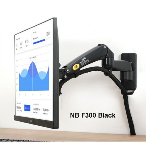 F300 F150 Gas Spring 24-35 inch LED TV Wall Mount Monitor Holder Ergonomic Mount Arm Max. VESA 100*100mm Loading 3-12kgs