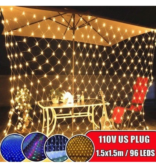 LED String Light Net Mesh Curtain Xmas Wedding Party Outdoor Christmas Lights