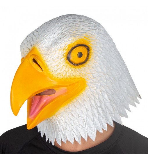 Eagle Head Mask Animal Bird Latex Mask Adult Animal Fancy Dress Party Clothing Head Cover Decor Halloween Christmas Cosplay Prop