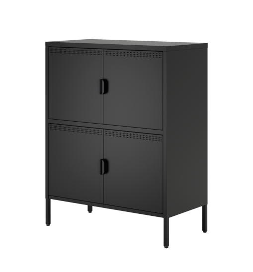 4 Door Metal Accent Storage Cabinet for Home Office,School,Garage