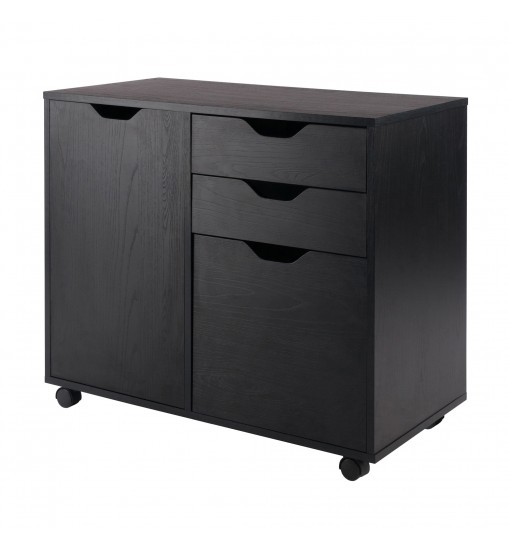 Halifax Wide Storage Cabinet; 2-Drawer; Filing Cabinet; Black