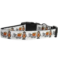 Happy Thanksgiving Nylon Dog Collar Medium Narrow