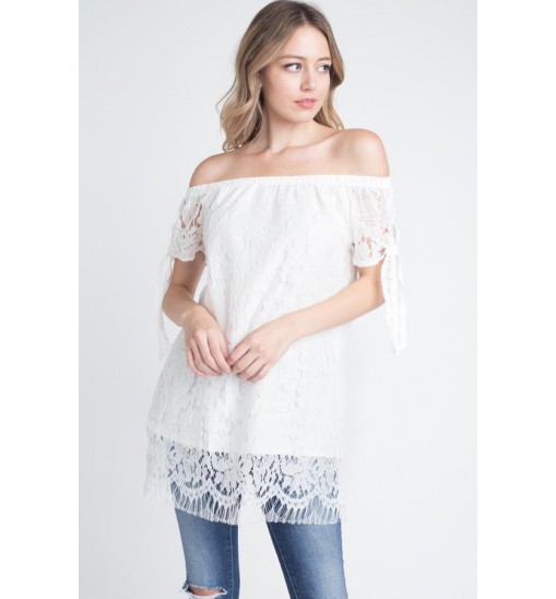 Women's Off shoulder Lace Top