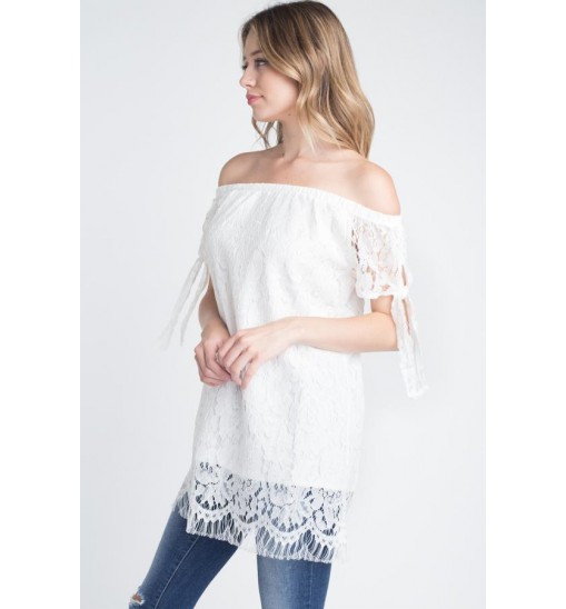 Women's Off shoulder Lace Top