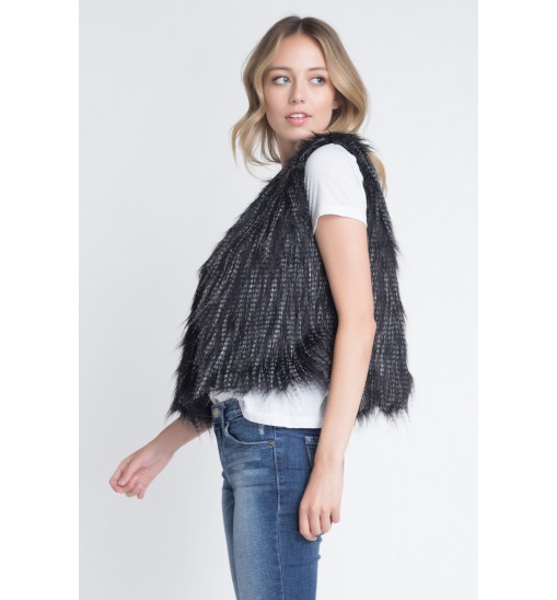 Women's Faux Fur Sleeveless Vest