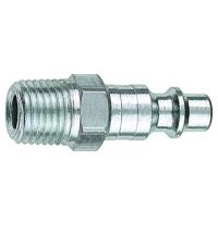 1/4" Coupler Plug with Male 1/4" Threads I/M Industrial- Pack of 10