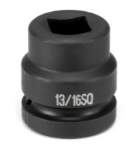 Soc 13/16 1"d bdd whl imp sq 4pt blk