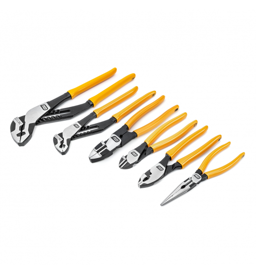 6pc mixed dipped material plier set