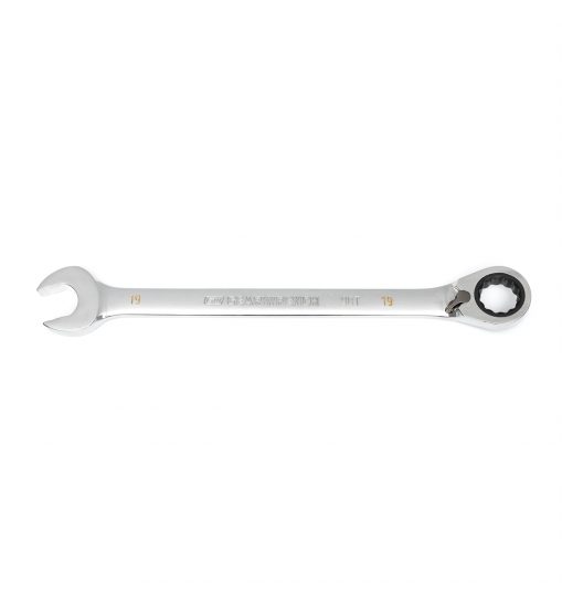 19mm 90-Tooth 12 Point Reversible Ratcheting Wrench