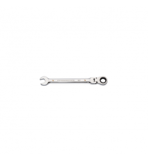 14mm 90T 12 PT Flex Combi Ratchet Wrench