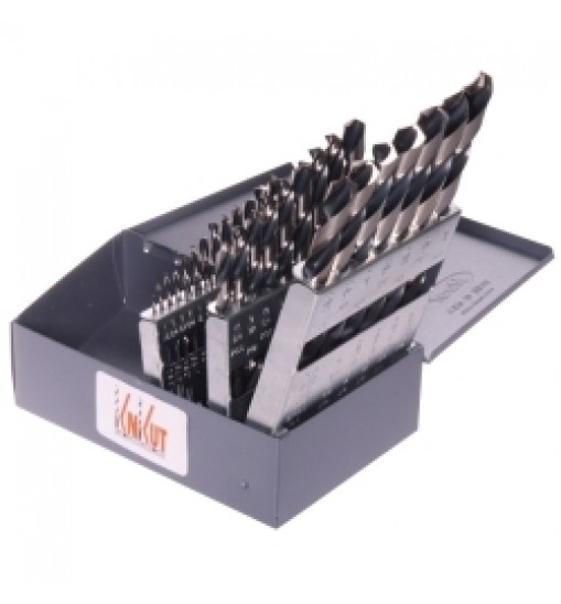 KnKut 29 Piece Jobber Length Drill Bit Set 1/16"-1/2" by 64ths