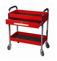 Steel Service Tool Cart with 1-Drawer and 2-Shelve