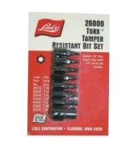 Torx tamperproof bit set 8 pc.1/4in.dr holder