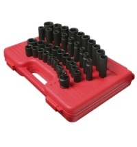 1/2" Drive 39 Piece Metric Deep Impact Socket Set