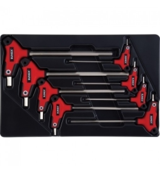 8-Piece T-Handle, Hex, Metric Hex Key