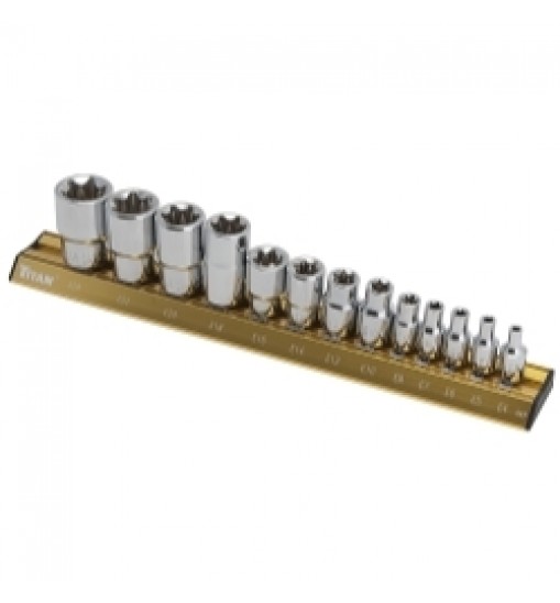 13-pc e-star socket set