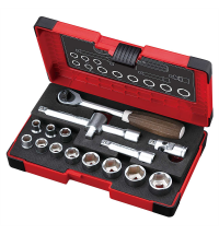 WOOD-COMPO Socket Wrench Set No.HRW3002M-W 3/8" SQ Drive 16PC. Set