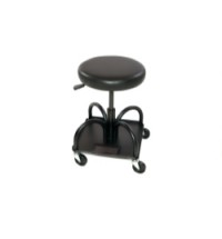 Adjustable creeper seat with round seat