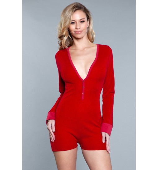 1883 Casey Romper Red