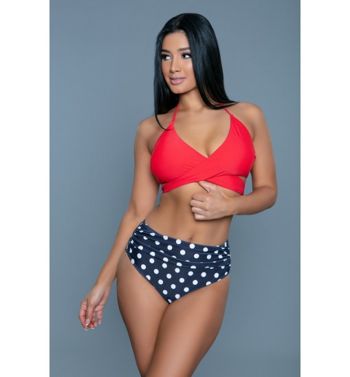 2280 Francesca Swimsuit Red/Blue