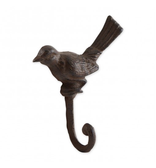 Cast Iron Bird Wall Hooks - Set of 3