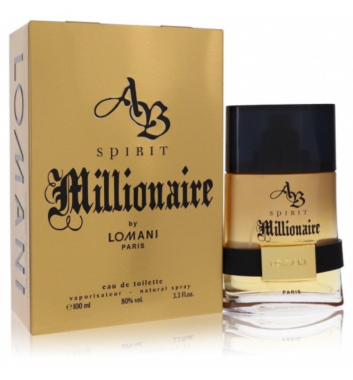 Spirit Millionaire by Lomani Eau De Toilette Spray 3.3 oz (Men)