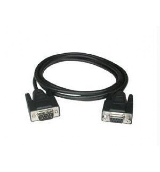 6ft db9 m/f serial rs232 extension cable - black