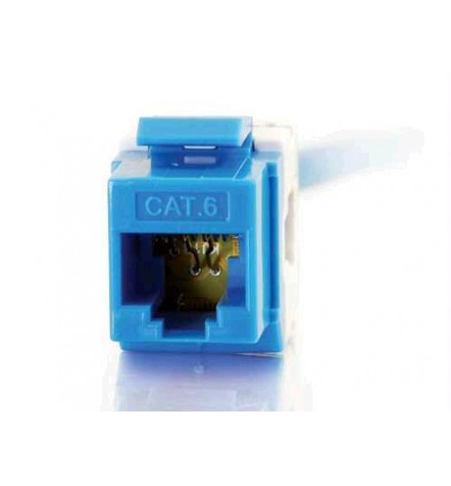 180  cat6 rj45 utp keystone jack - blue