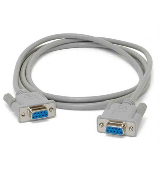 This 6ft straight through serial cable features two db9 female (db9f) connectors