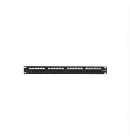 Economy cat6 patch panel, 24-port 1u